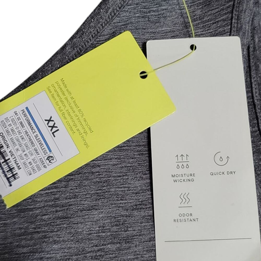 All in Motion Gray Activewear Relaxed Muscle Tank Top Size XXL - Picture 7 of 9